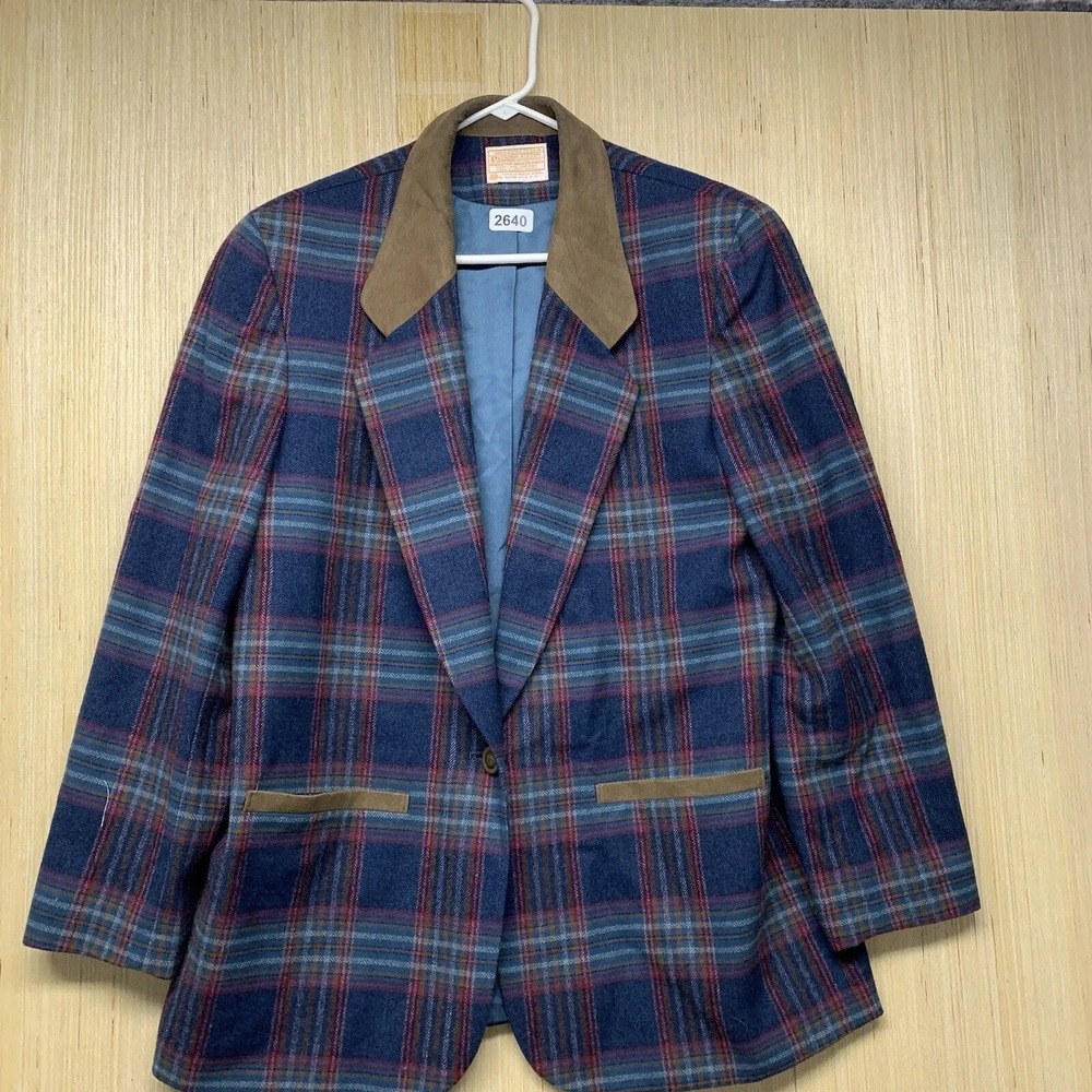 Vintage Pendleton Blazer Adult Large Brown Long Sleeve Women's Wool Button Up 90